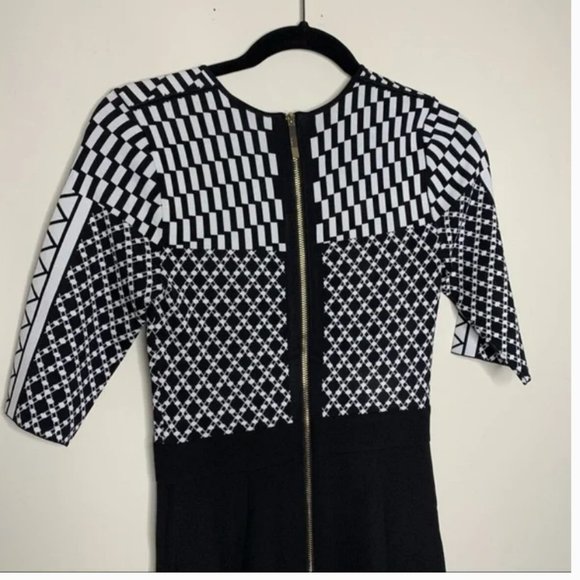 ted baker aggigi tulip skirted bodycon dress in black size 2 nwot - Picture 10 of 11